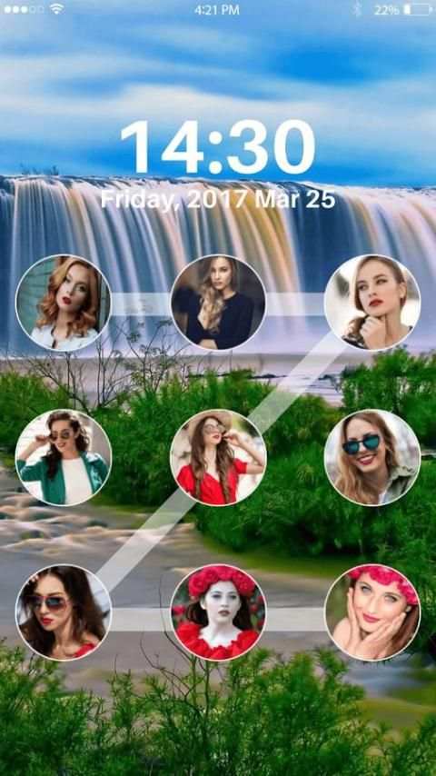 Lock screen-photo pattern lock,Love pattern lock screenshot 1