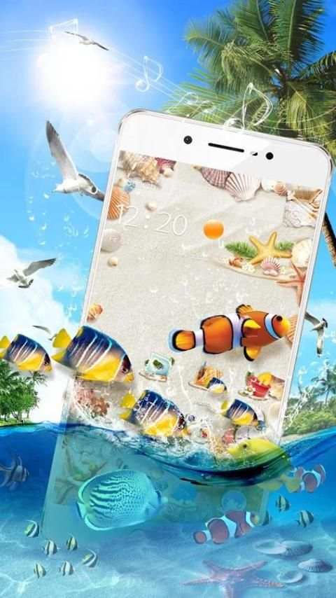3D Summer Beach Theme* screenshot 3