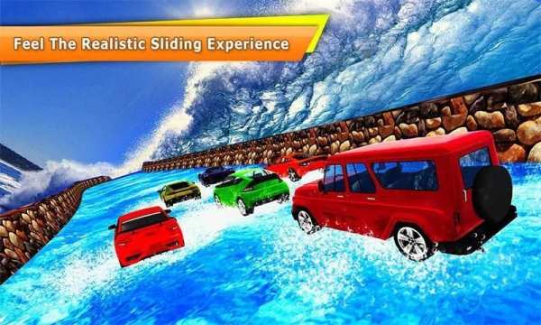 Water Slide Real Car Racing скриншот 15