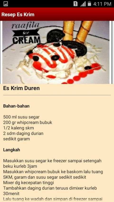 Resep Es Krim screenshot 3