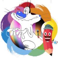 How to color Oggy Cockroaches Fans 2017