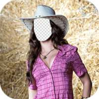 Cowgirl Fashion Photo Montage