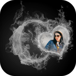 Smoky Text Photo Frame आइकन