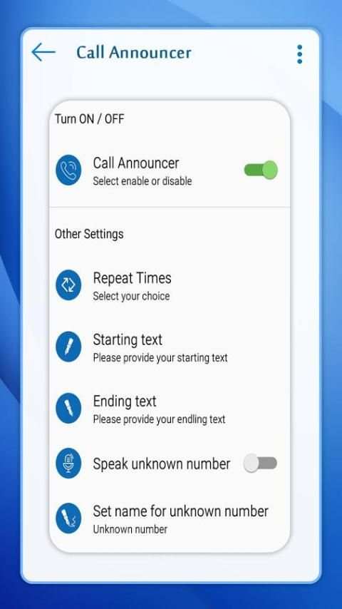 Call Announcer : SMS Announcer screenshot 3