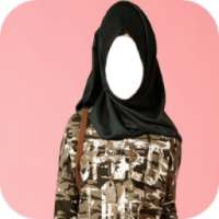 Hijab Lady Jeans Fashion Photo Frames