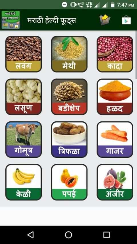 Healthy Food in Marathi screenshot 5