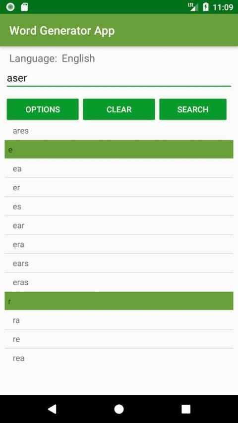 Word Generator App 2 تصوير الشاشة
