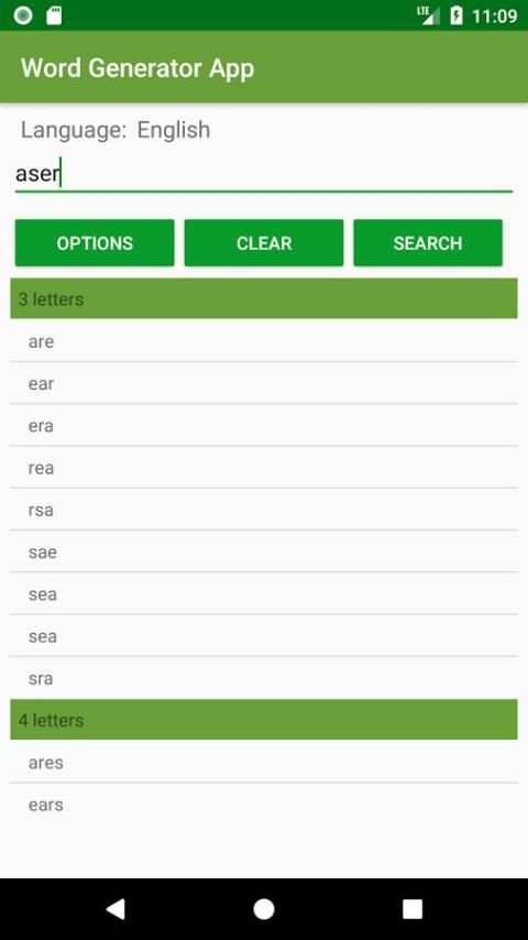 Word Generator App 1 تصوير الشاشة