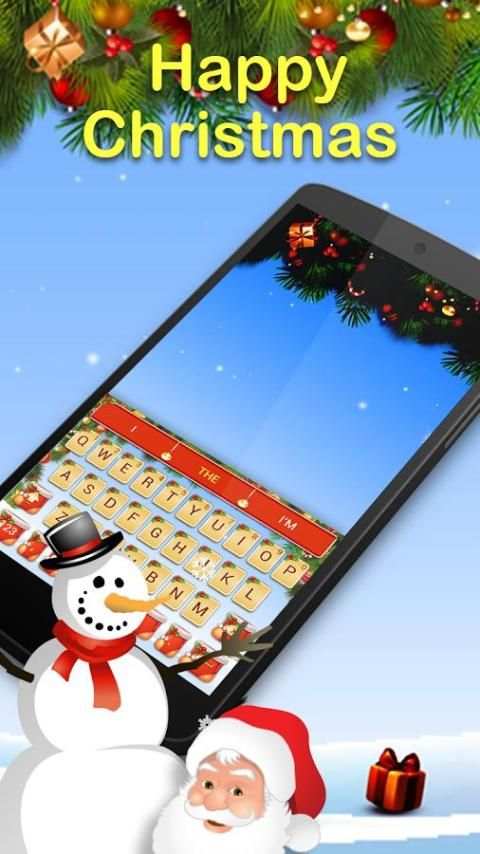*Christmas Keyboard Theme - Merry Christmas * screenshot 3