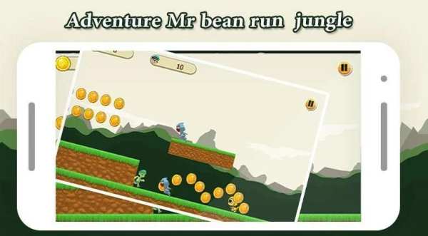 Adventure Mr bean run jungle Games 2 تصوير الشاشة
