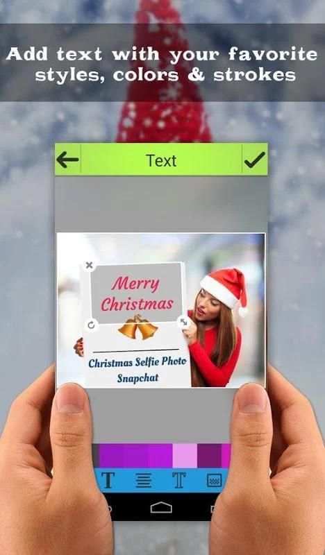 Christmas Selfie Photo Snapychat - PIP Effect screenshot 4