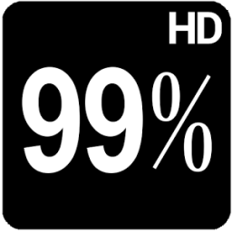 BN Pro Percent White HD Text أيقونة
