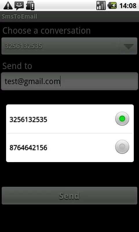 Sms Email Backup screenshot 1