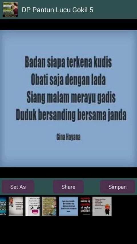 DP Pantun Lucu Gokil 3 تصوير الشاشة