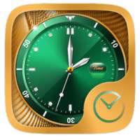 Gold And Green GO Clock Theme