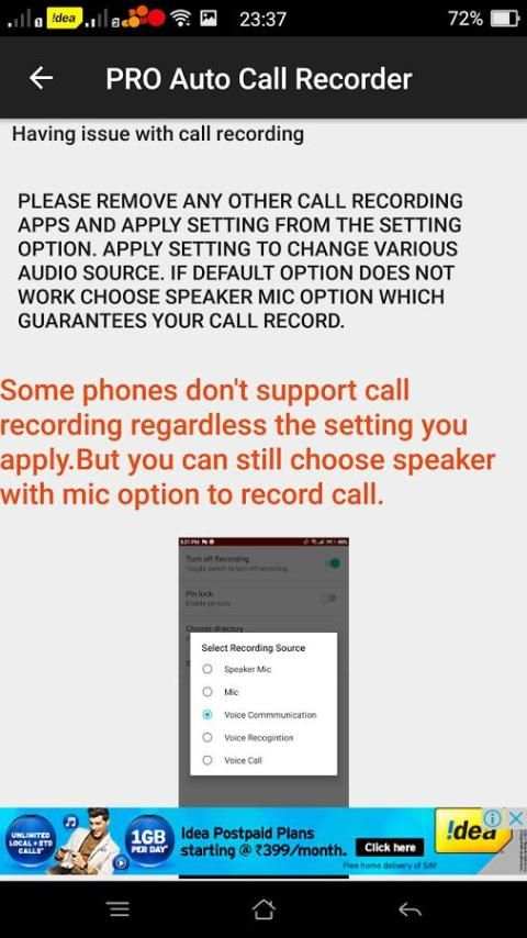 Auto Voice Call Recorder screenshot 1