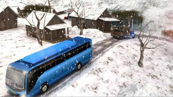 Pelatih Bis Simulator Turis Bukit Bis Mendorong screenshot 5