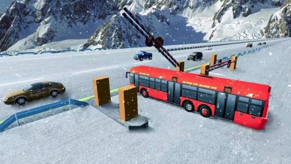 Pelatih Bis Simulator Turis Bukit Bis Mendorong screenshot 3