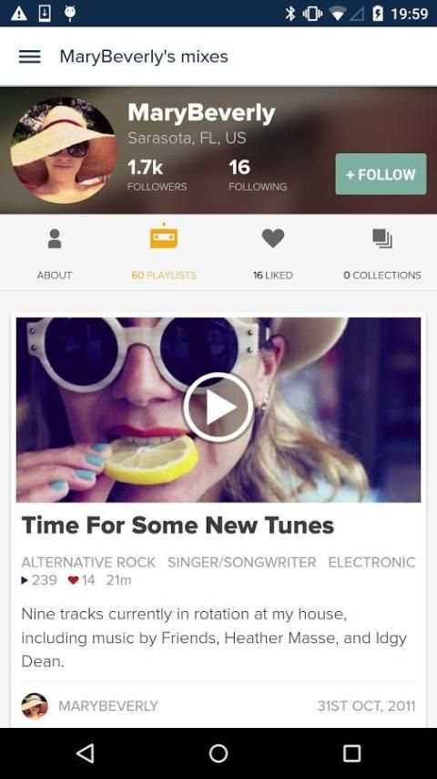 8tracks playlist radio 7 تصوير الشاشة