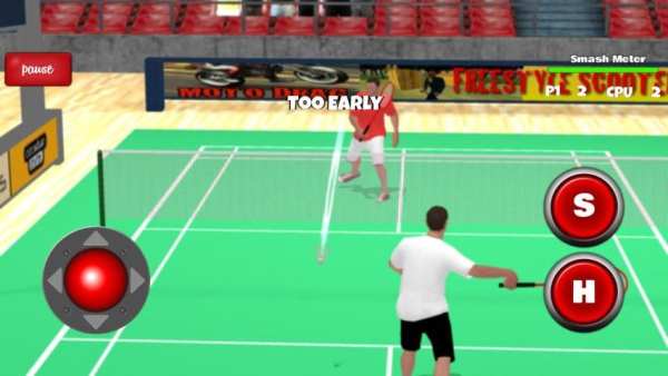 Badminton Games Free 2017 3D скриншот 1