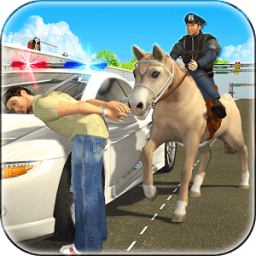 Police Horse Chase -Crime Town icon