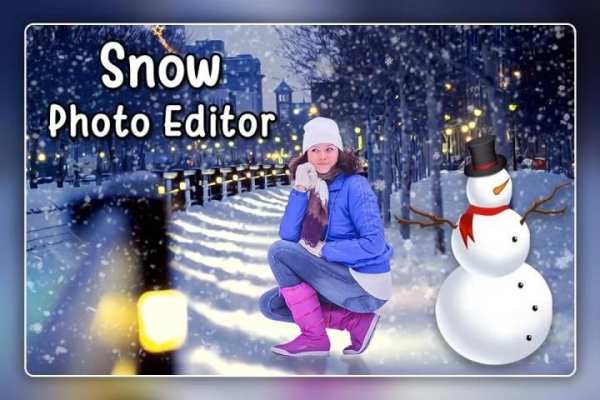 Snowfall Photo Frames - Snowfall Photo Editor скриншот 3