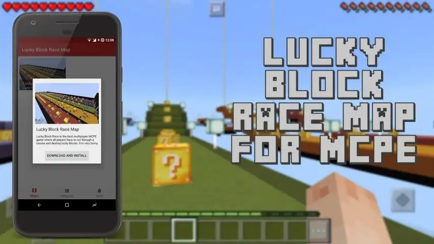 Download Lucky Block Race Map for mcpe android on PC