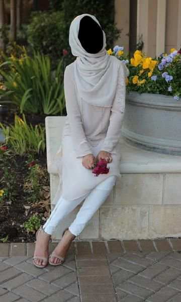 Hijab Lady Jeans Style Photo Frames screenshot 4
