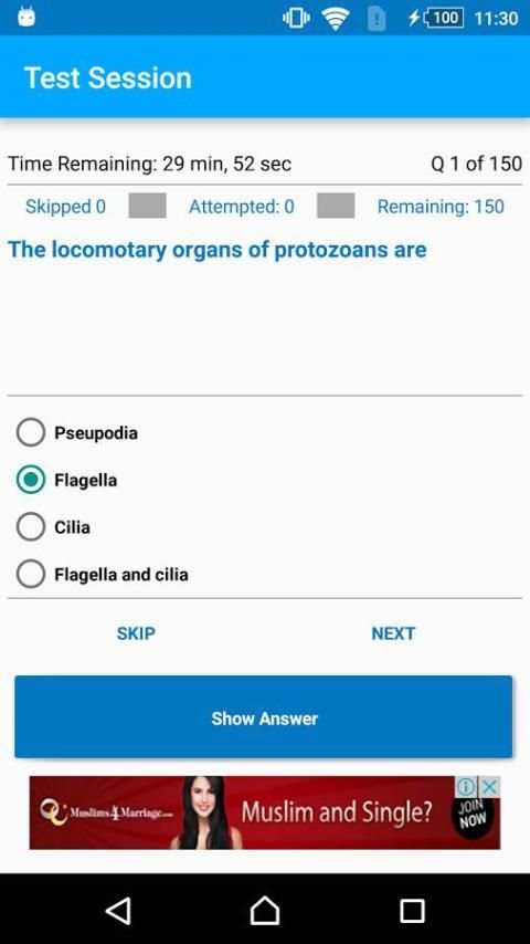 Zoology MCQs Exam Test скриншот 2