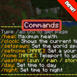 ikon Commands for minecraft pe