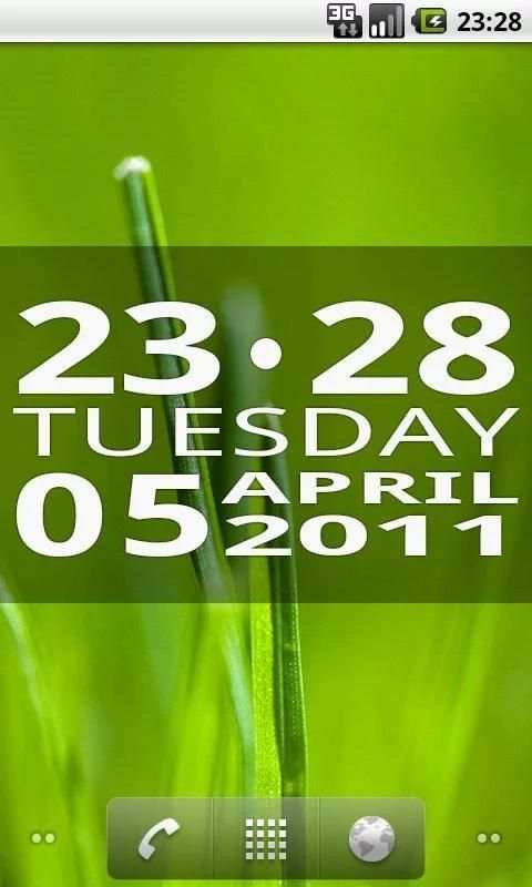 Bigger Clock Widget скриншот 4