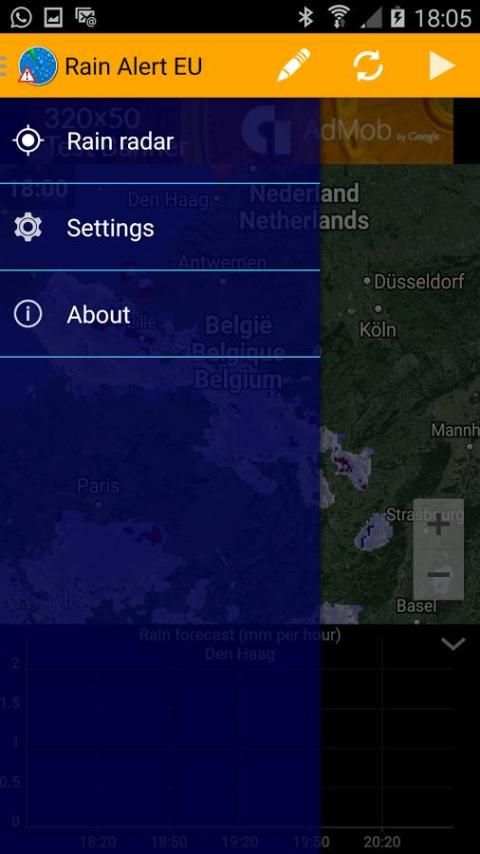 Rain Alert Europe скриншот 1