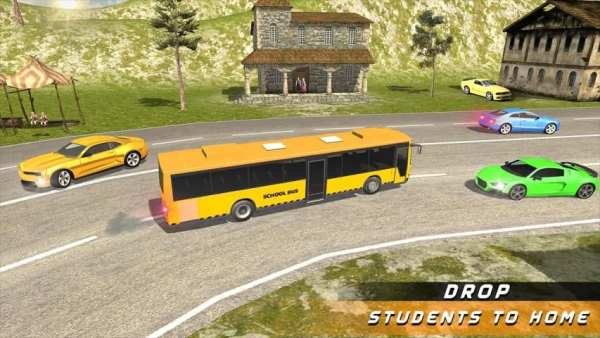 School Bus Driving Up Hill Rush - Free Bus Games screenshot 4
