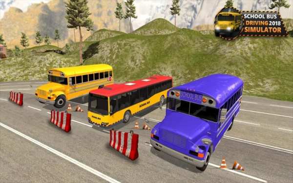 School Bus Driving Up Hill Rush - Free Bus Games screenshot 1