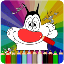 How To Color Oggy-Cockroaches أيقونة