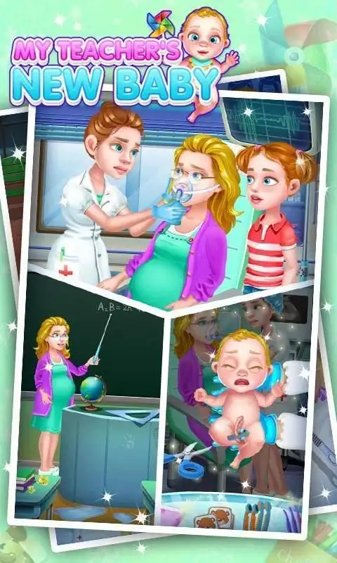 Pregnant teacher baby games APK + Mod for Android.
