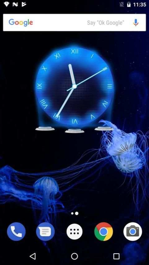 Hologram Clock Widget screenshot 4
