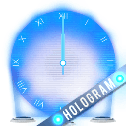 ikon Hologram Clock Widget