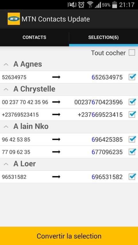 MTN Contacts Update screenshot 6
