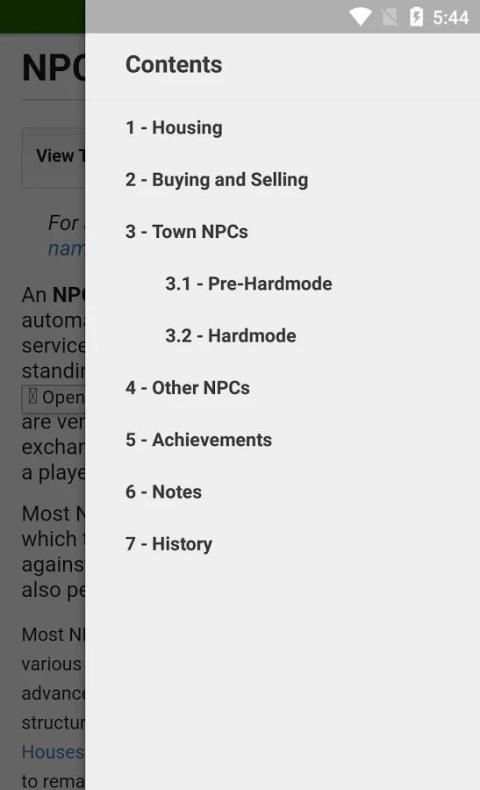 Official Terraria Wiki скриншот 1