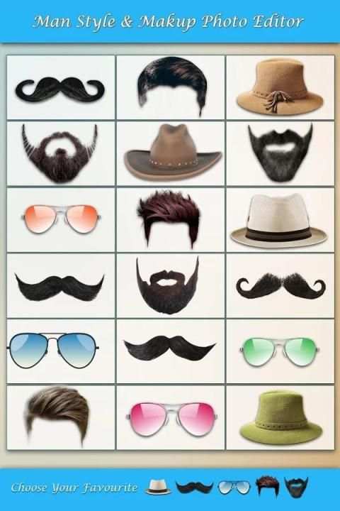 Man Style Makeup - Hair & Beard Photo Editor скриншот 6