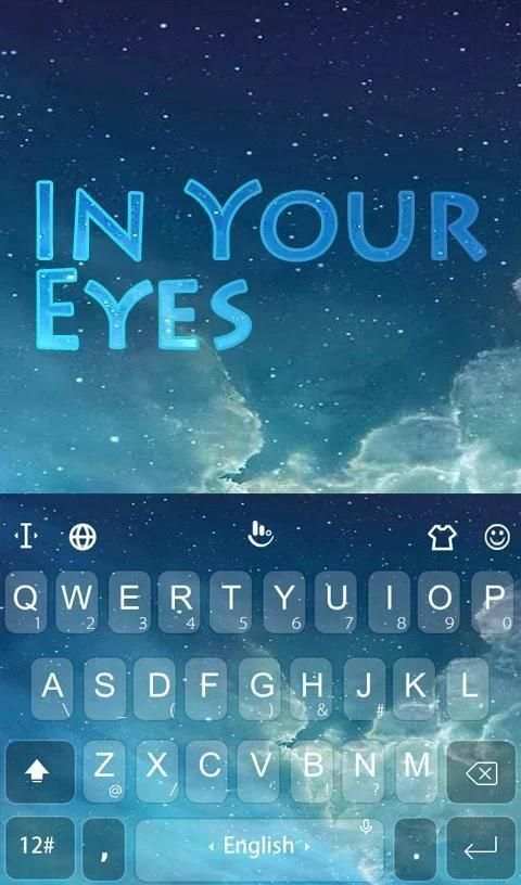 Night Stars Keyboard Theme скриншот 5