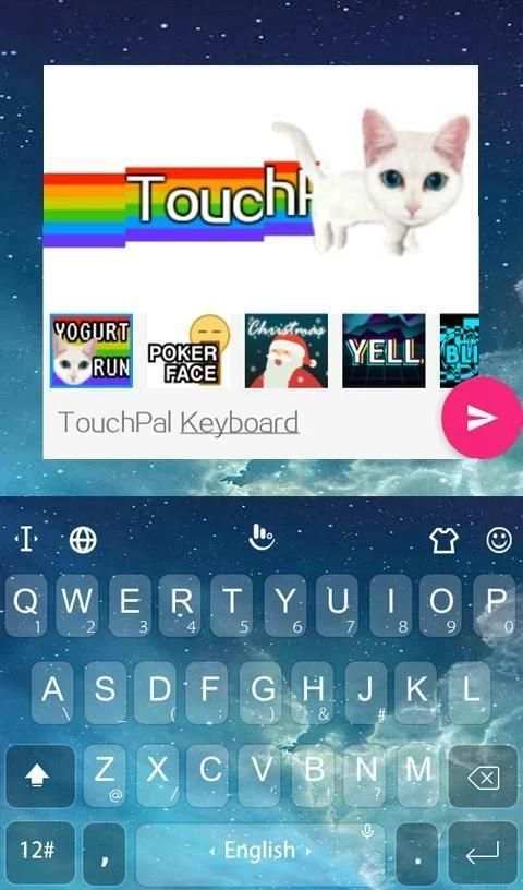 Night Stars Keyboard Theme скриншот 4