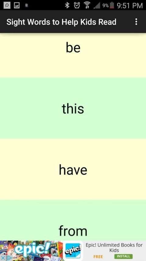 Sight Words to Help Kids Read скриншот 4