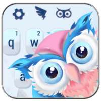 Cute owl animal keyboard on 9Apps