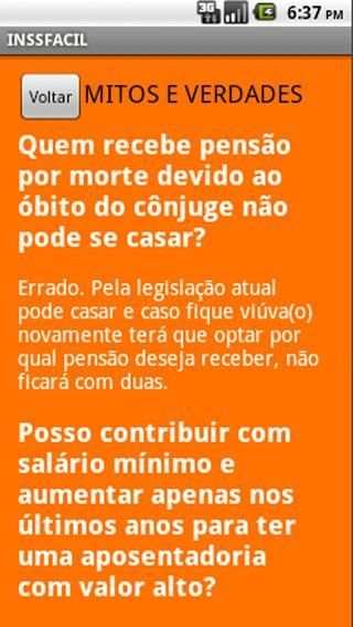INSS FÁCIL- tire suas dúvidas? скриншот 1