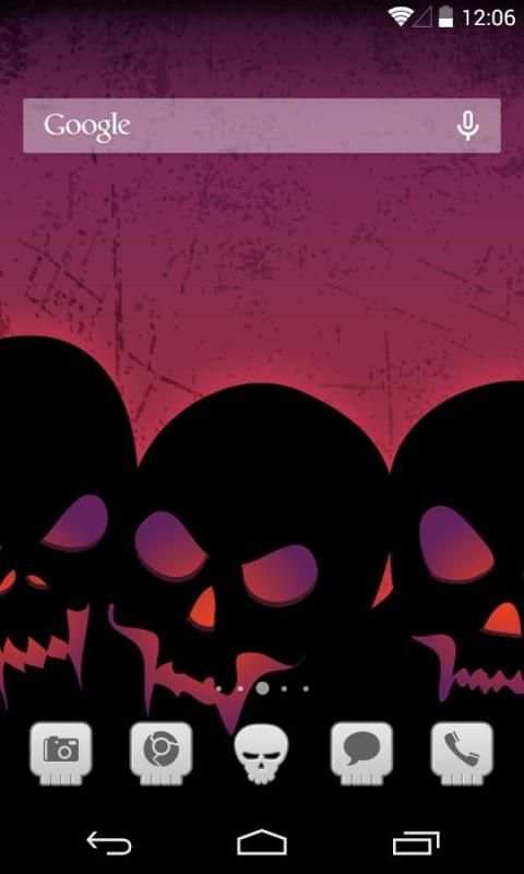Skull theme 7 تصوير الشاشة
