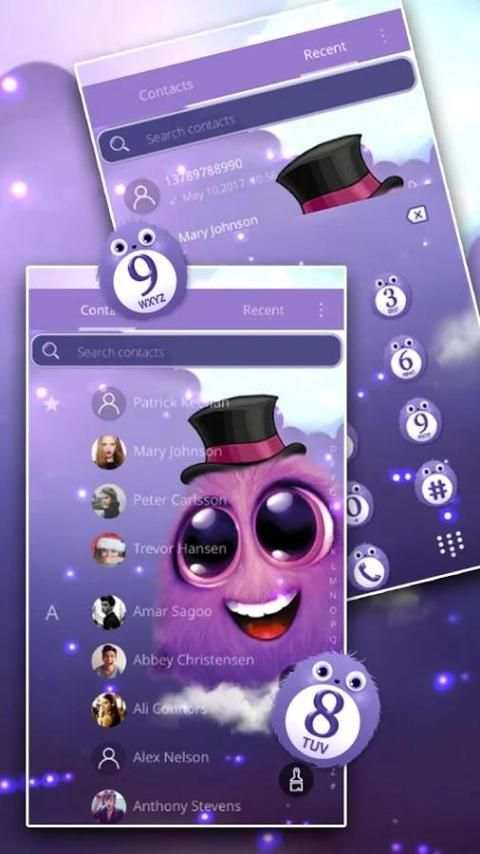 Fluffy Peach Mobile Theme 2 تصوير الشاشة