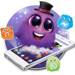 Fluffy Peach Mobile Theme أيقونة