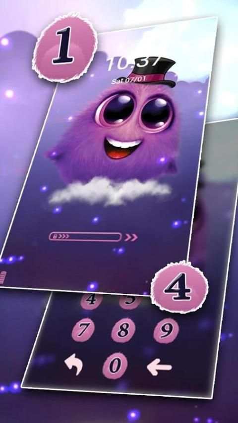 Fluffy Peach Mobile Theme 1 تصوير الشاشة
